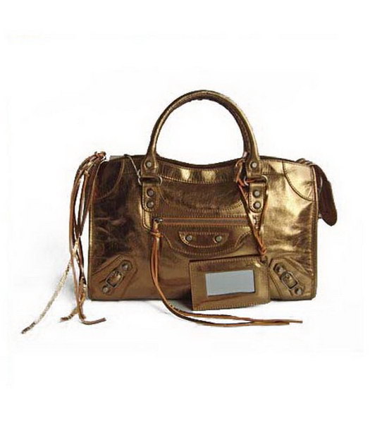 Balenciaga City_Bronze pelle